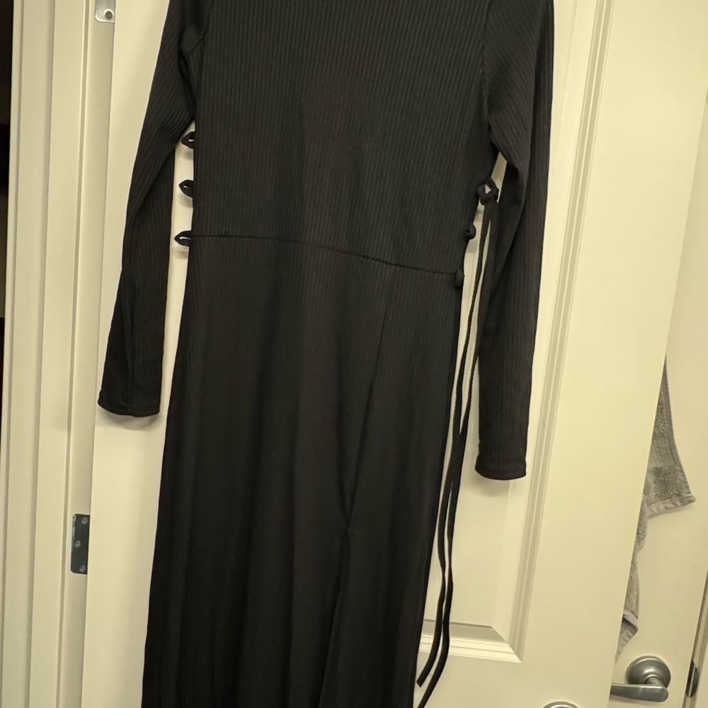 Chic Black Long Sleeve Dress